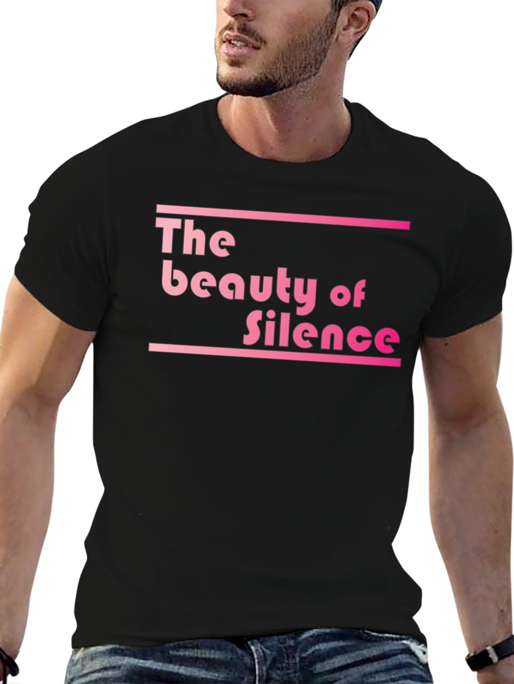 The Beauty of Silence Black Graphic Tee