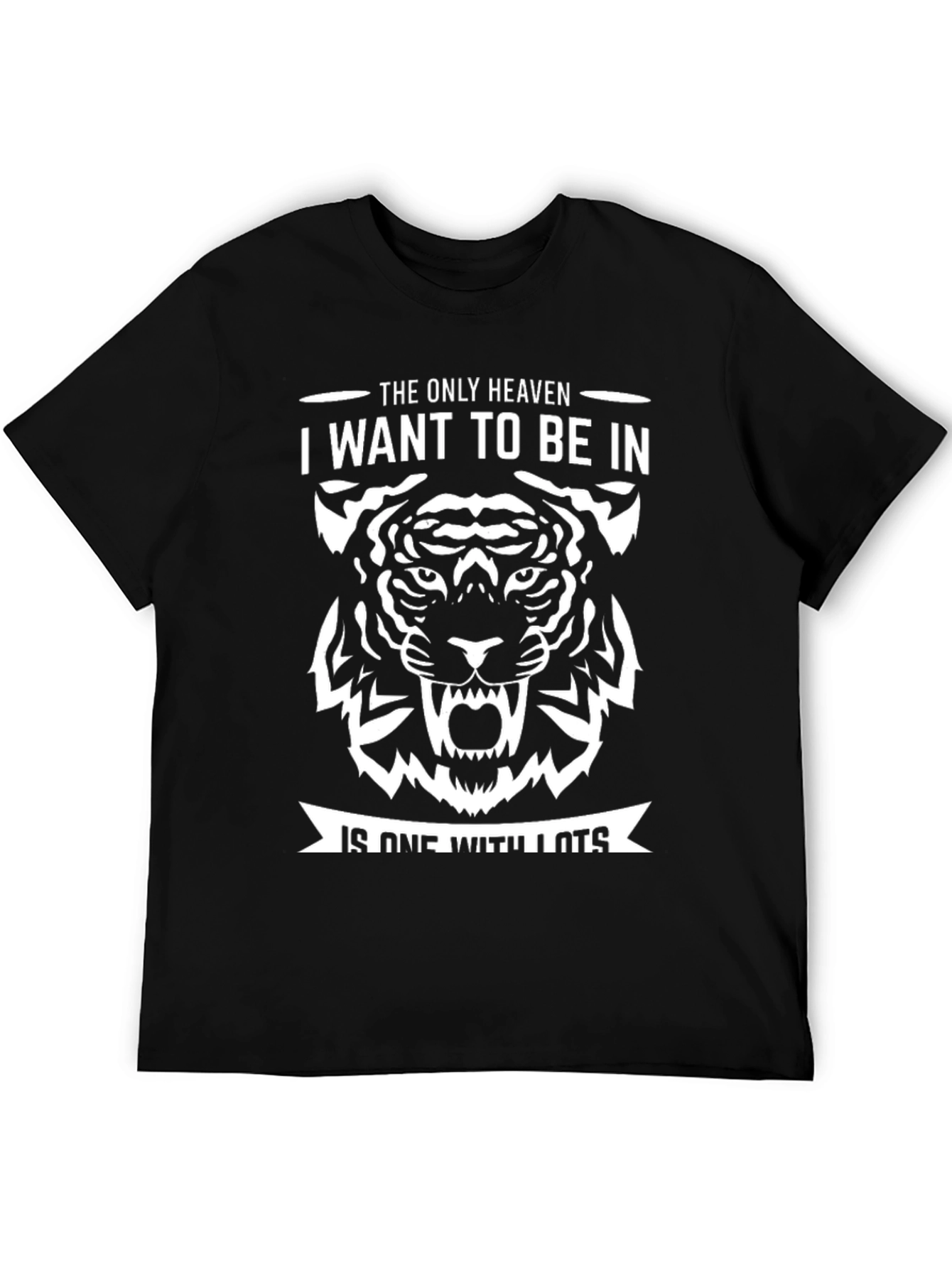 Tiger Heaven Graphic T-Shirt - Mens Black Tee