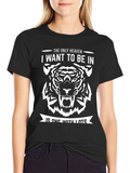 Tiger Heaven Graphic T-Shirt - Mens Black Tee
