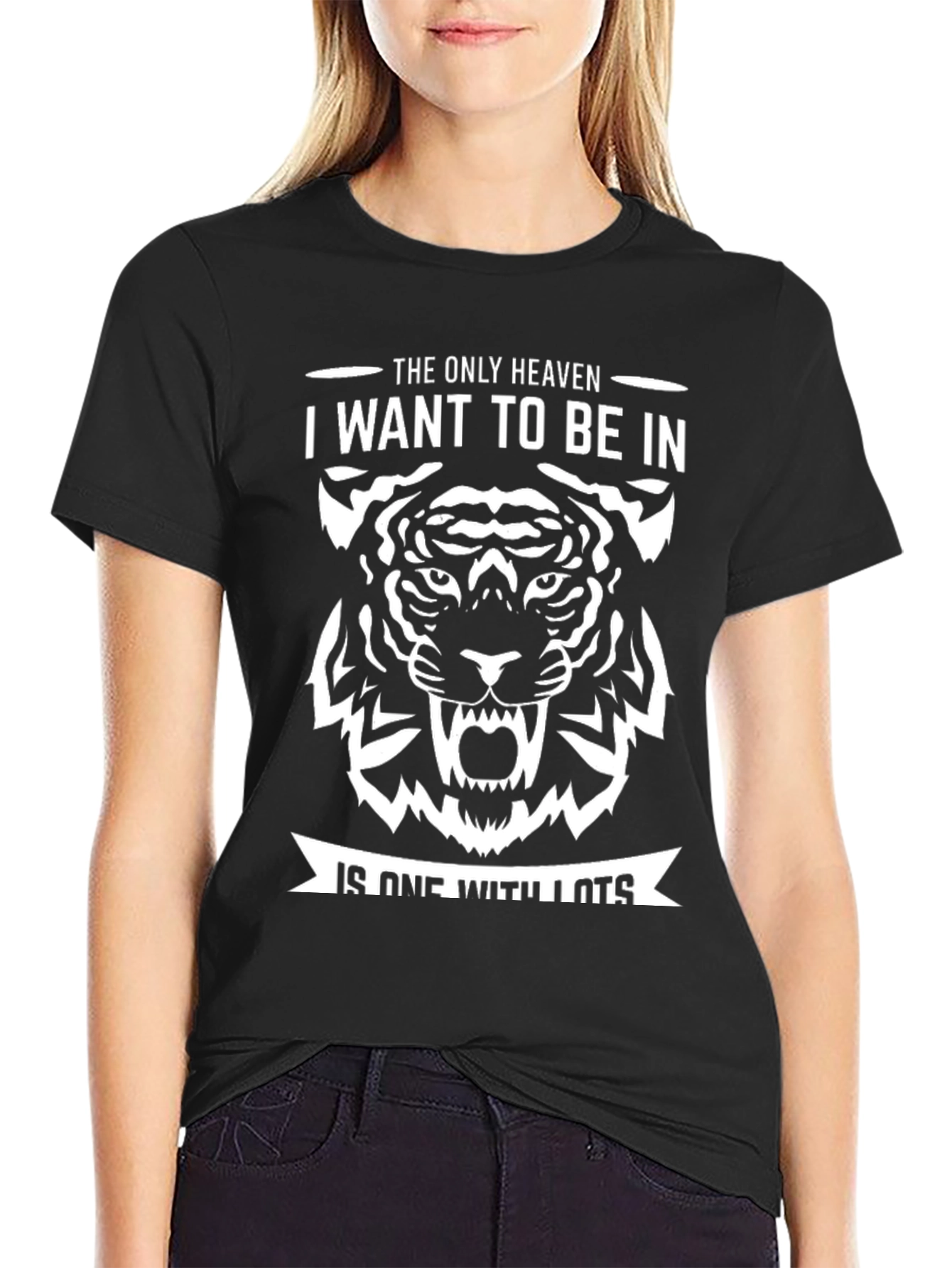 Tiger Heaven Graphic T-Shirt - Mens Black Tee
