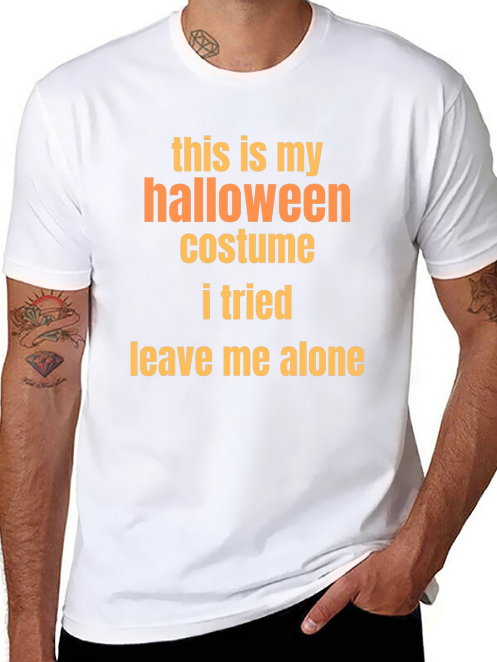 Funny Halloween Costume T-Shirt - Leave Me Alone