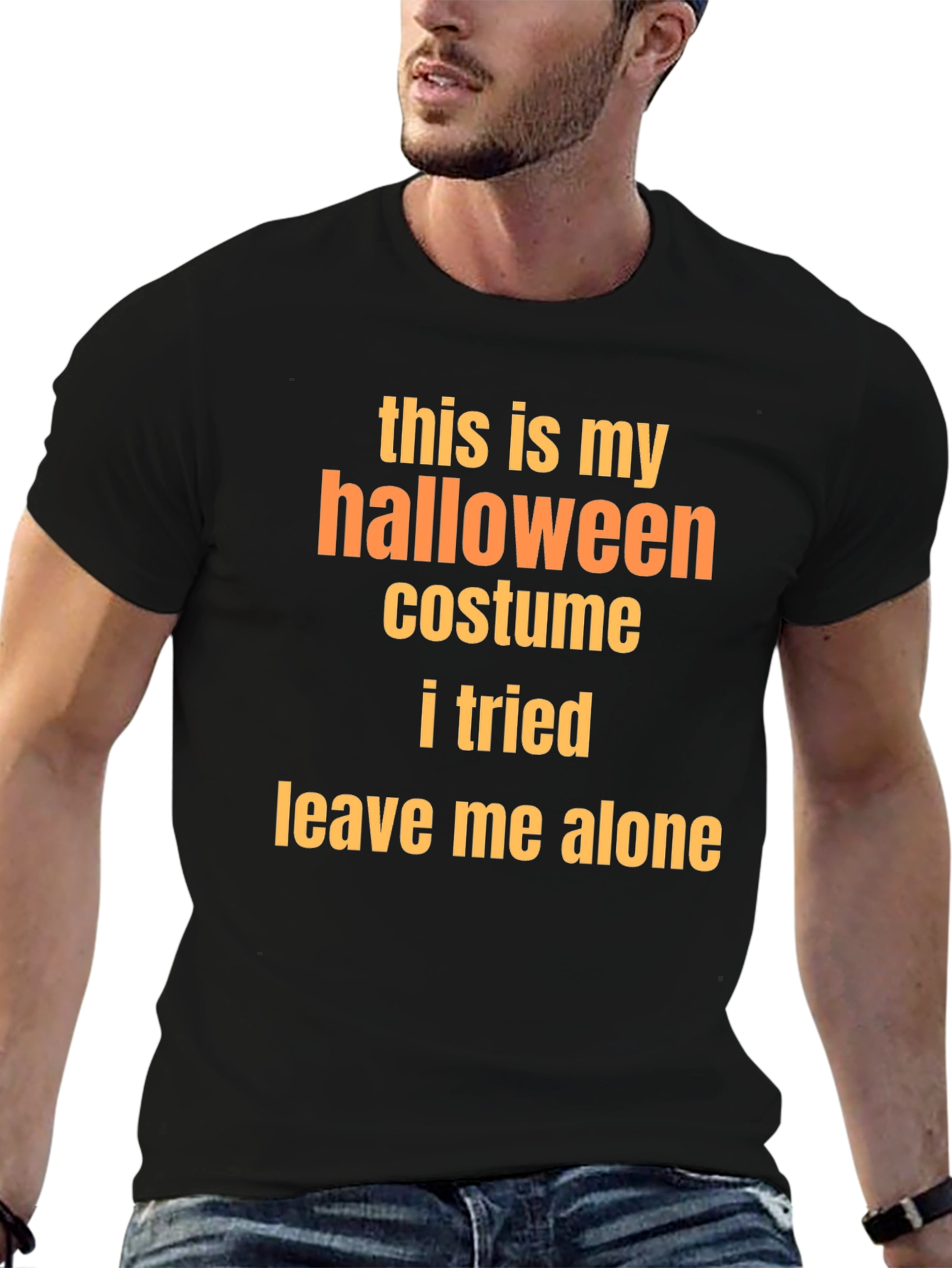 Funny Halloween Costume T-Shirt - Leave Me Alone