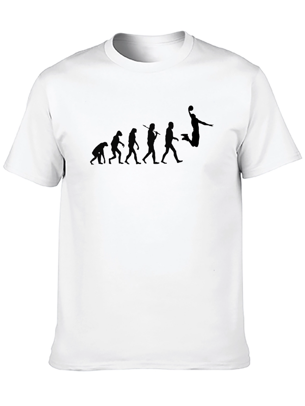 Evolution of Basketball Black T-Shirt