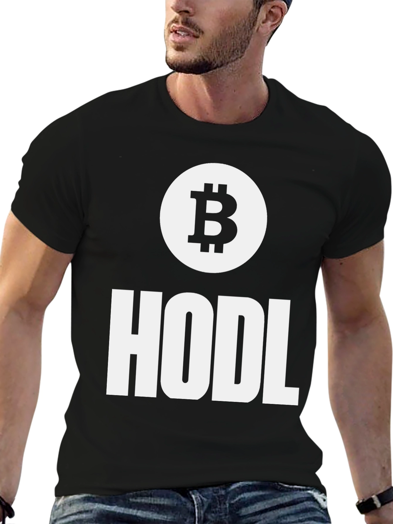 Bitcoin HODL Black T-Shirt - Crypto Investor Apparel