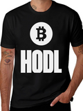 Bitcoin HODL Black T-Shirt - Crypto Investor Apparel