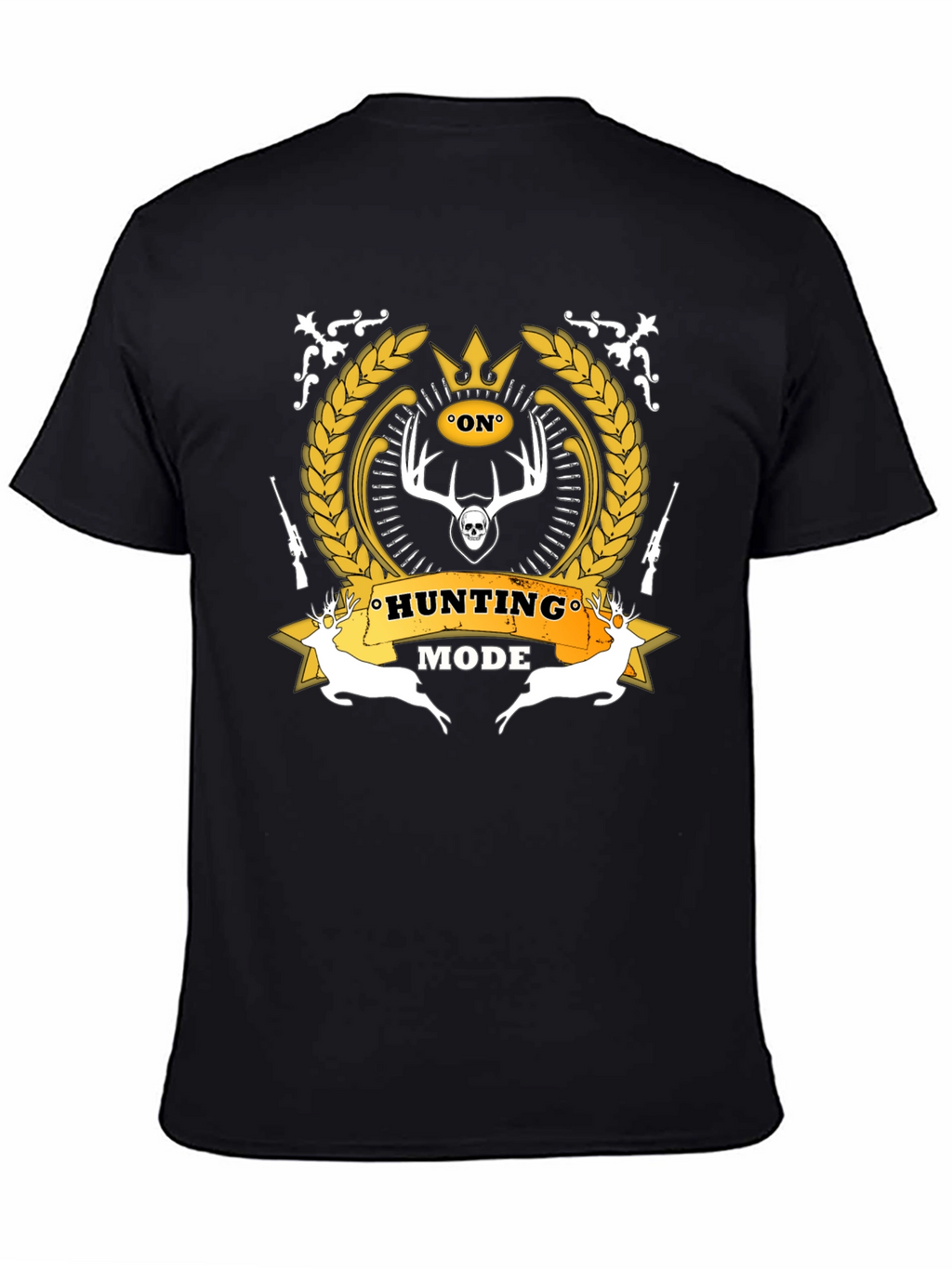 Hunting Mode Black Graphic T-Shirt