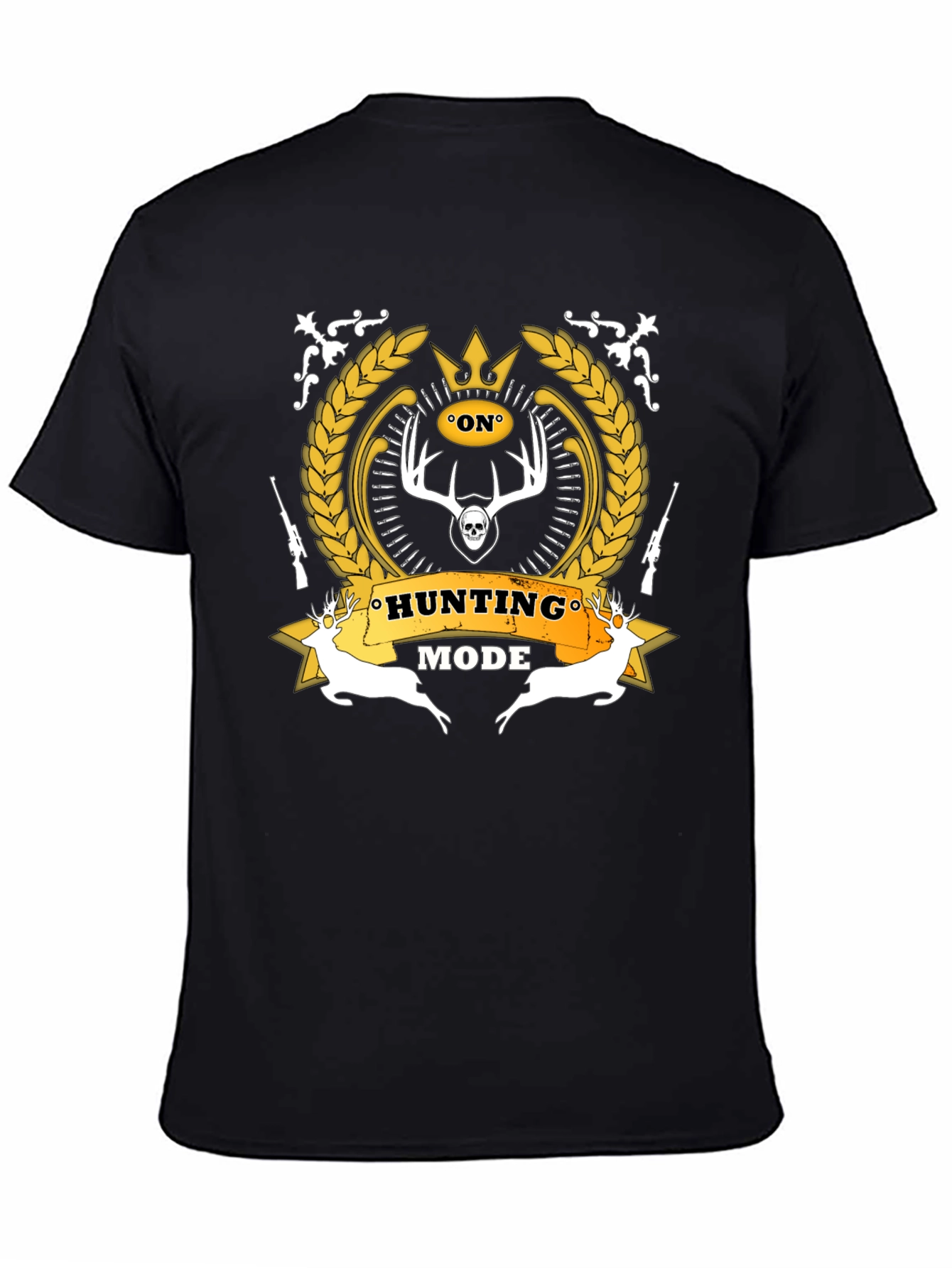 Hunting Mode Black Graphic T-Shirt