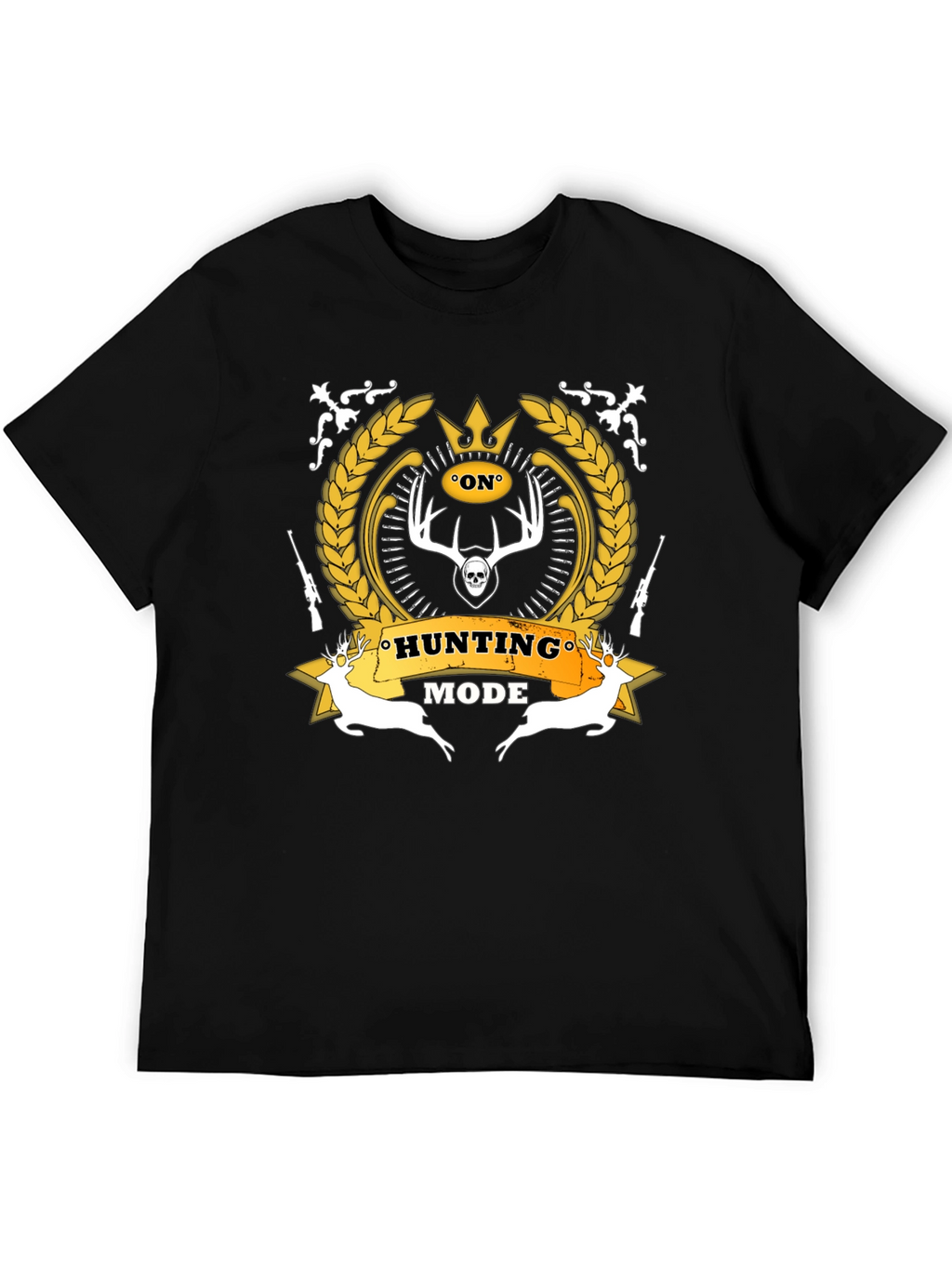 Hunting Mode Black Graphic T-Shirt