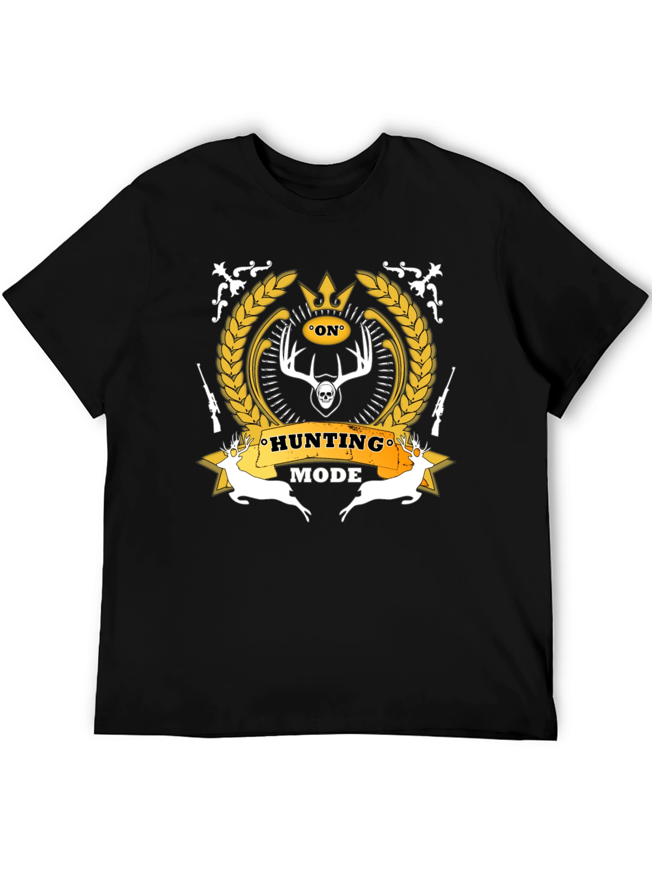 Hunting Mode Black Graphic T-Shirt