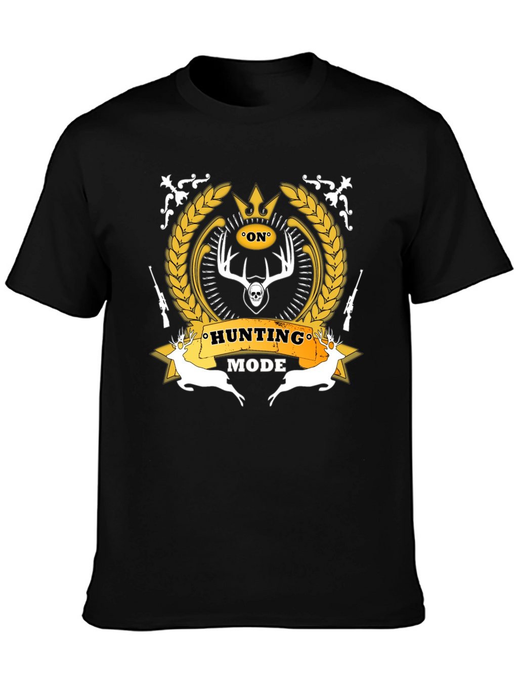 Hunting Mode Black Graphic T-Shirt