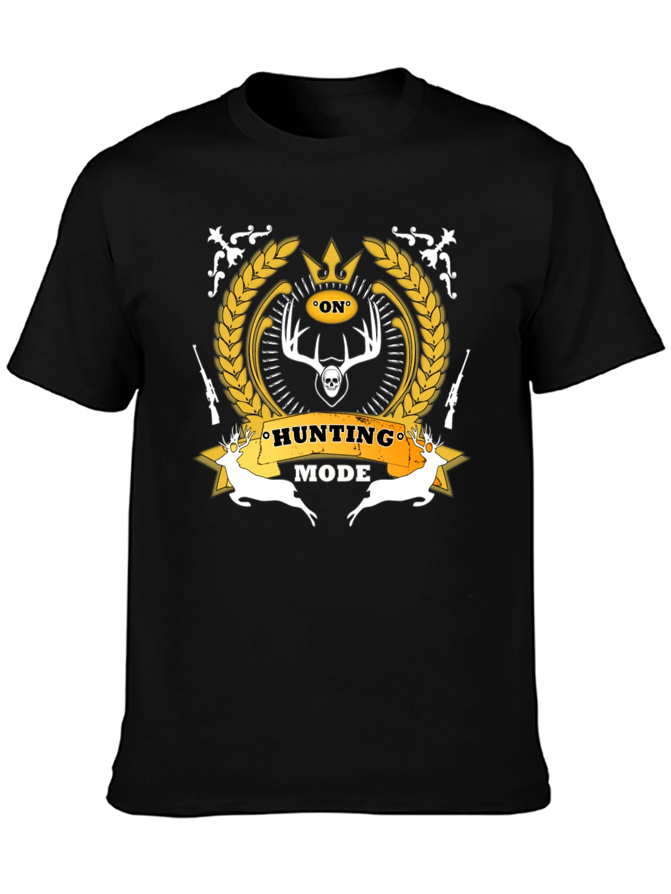 Hunting Mode Black Graphic T-Shirt