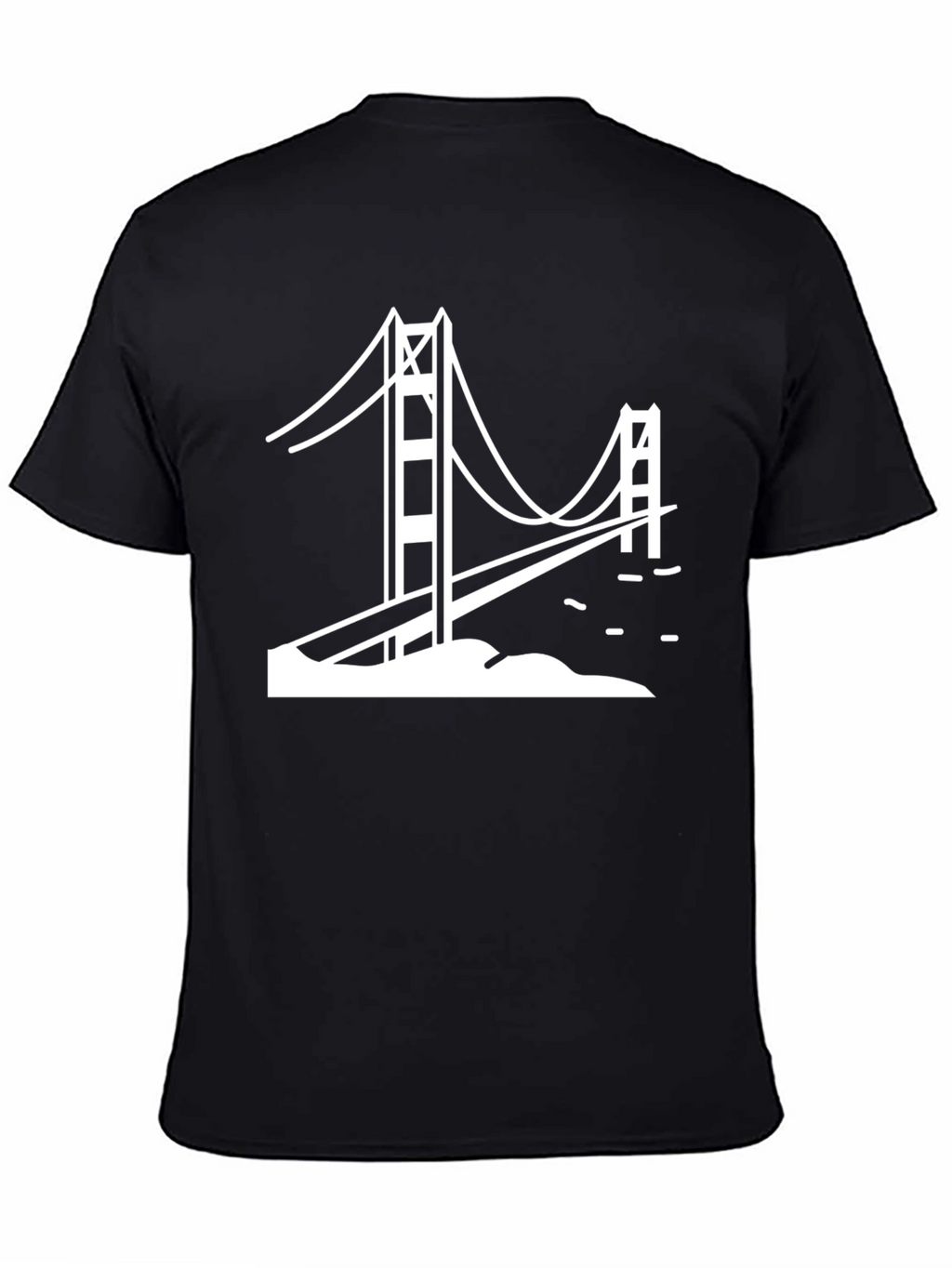 Golden Gate Bridge Graphic Tee - Classic Black