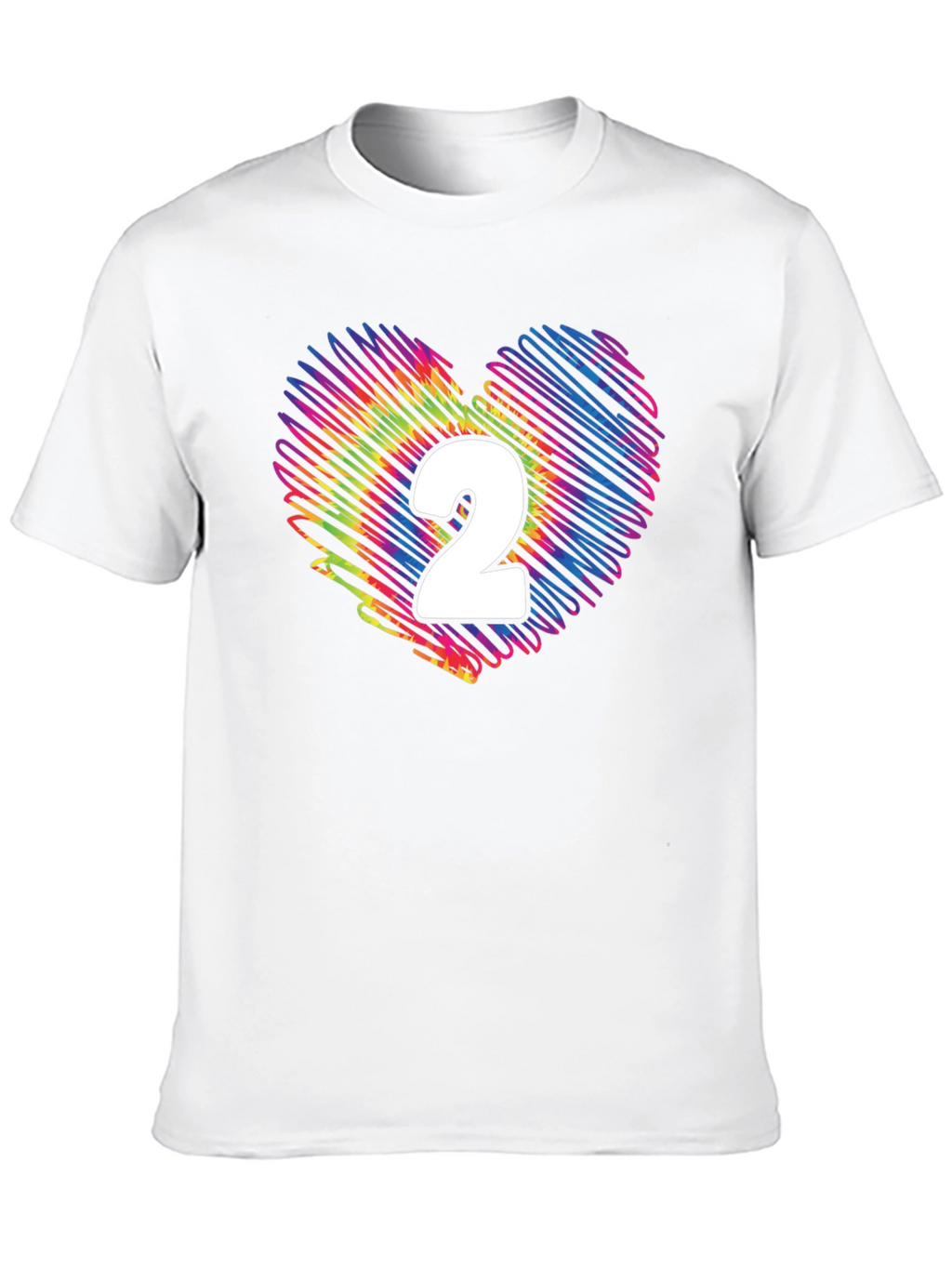 Rainbow Heart Number 2 T-Shirt