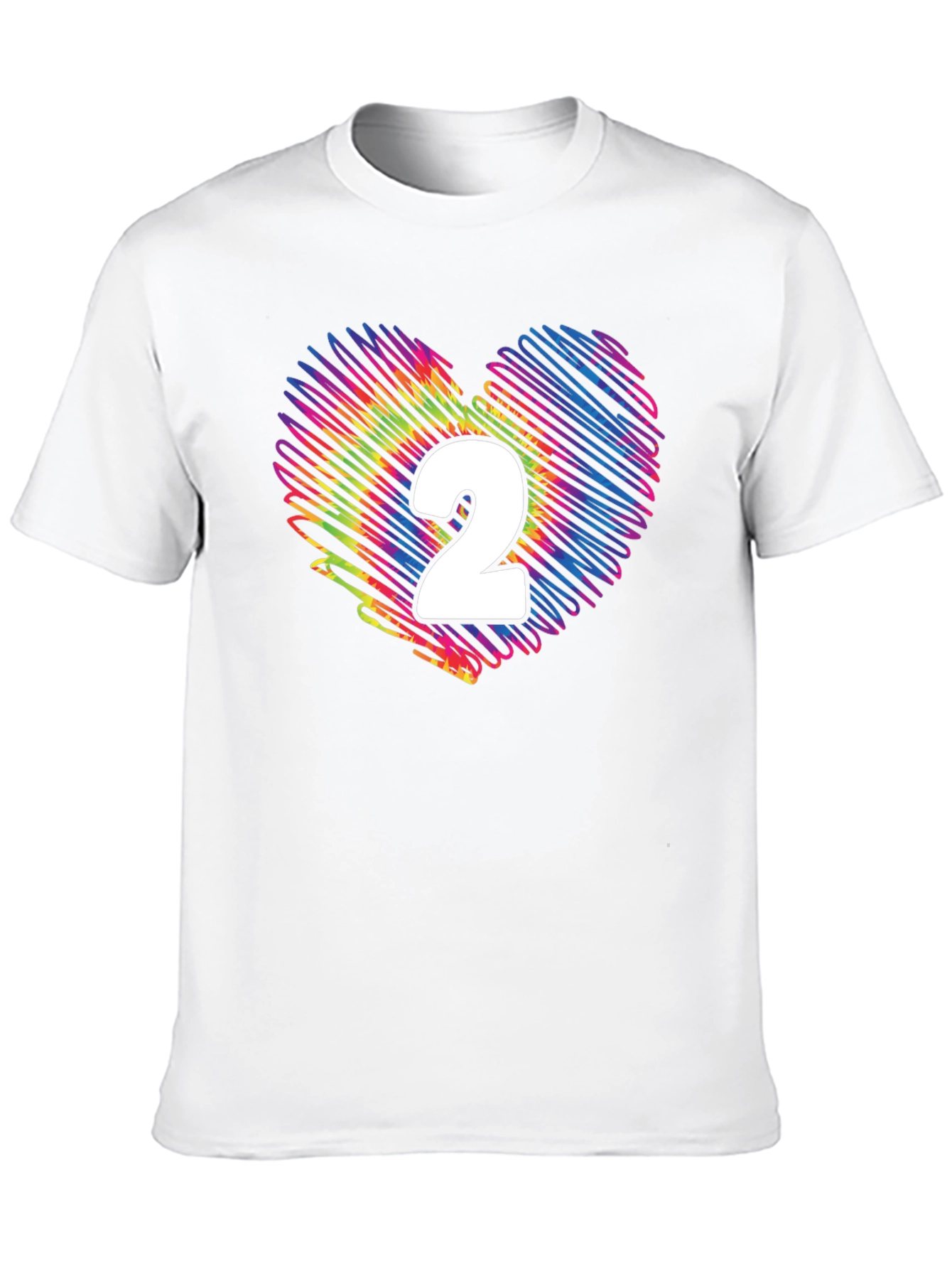 Rainbow Heart Number 2 T-Shirt