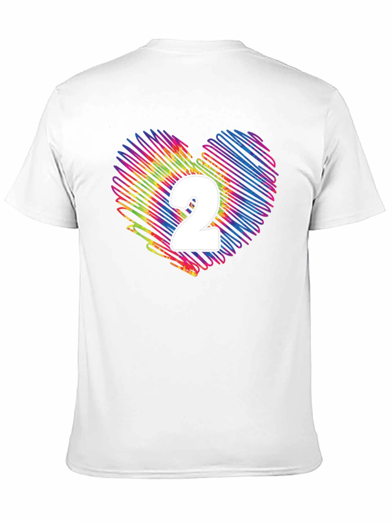 Rainbow Heart Number 2 T-Shirt