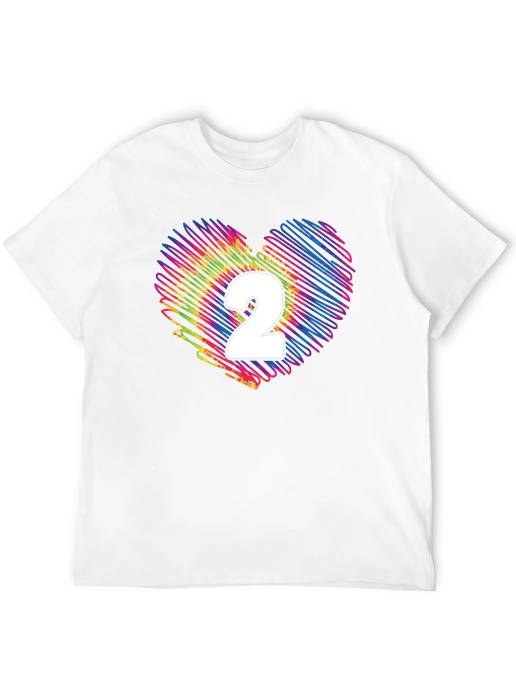 Rainbow Heart Number 2 T-Shirt