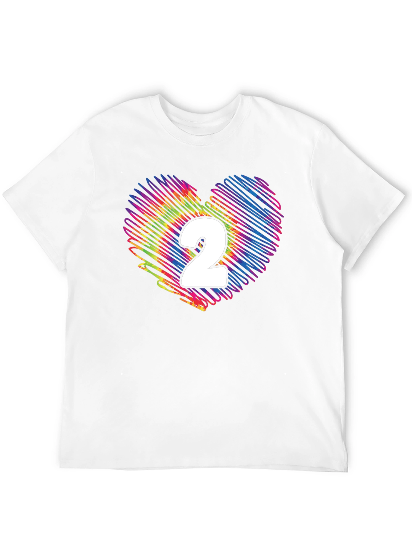 Rainbow Heart Number 2 T-Shirt