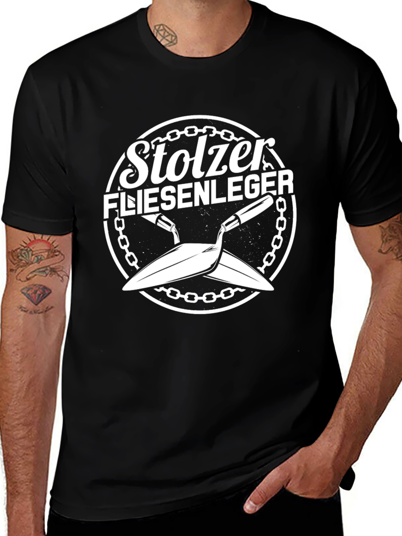 Proud Tiler T-Shirt - Stolzer Fliesenleger