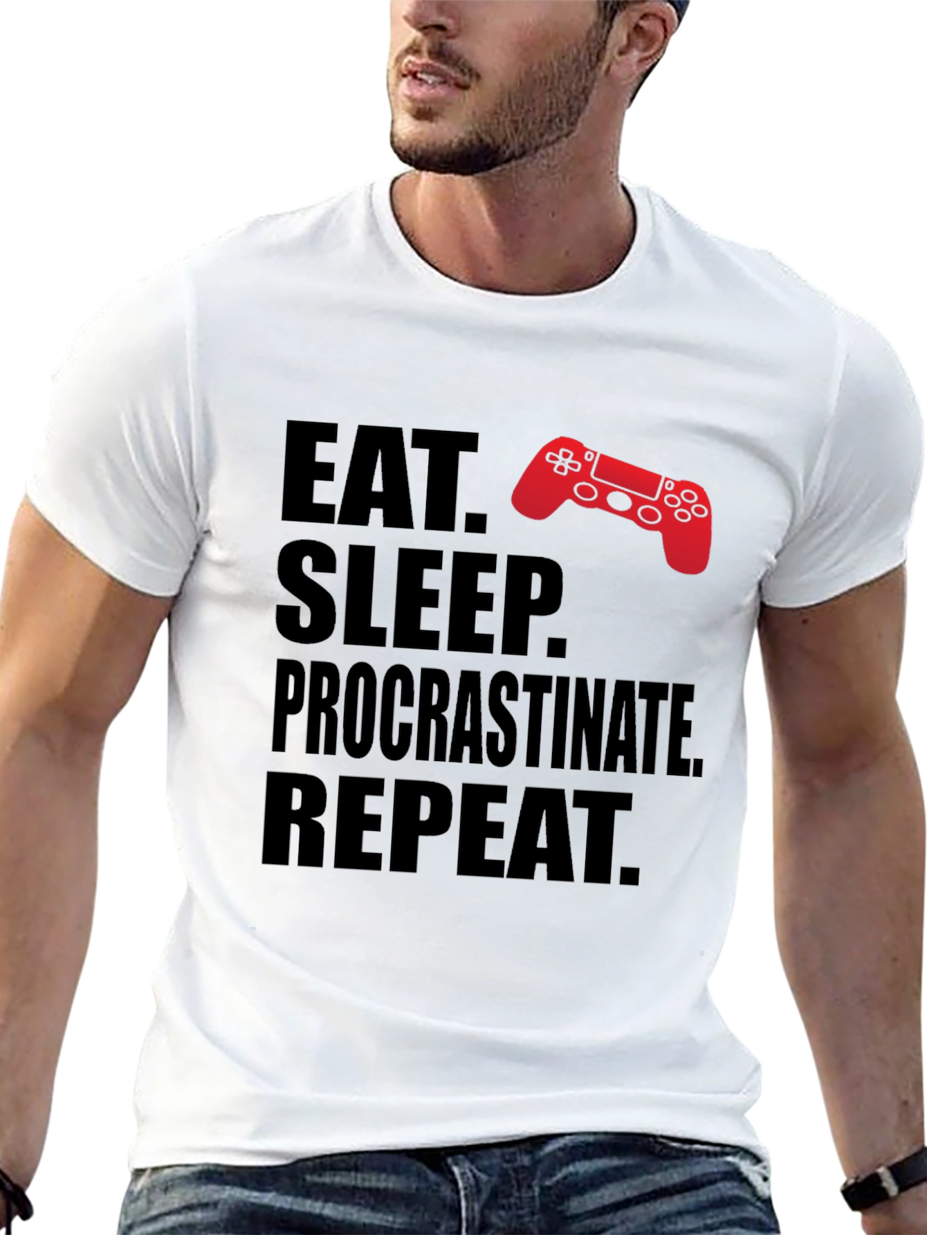 Eat Sleep Procrastinate Repeat T-Shirt