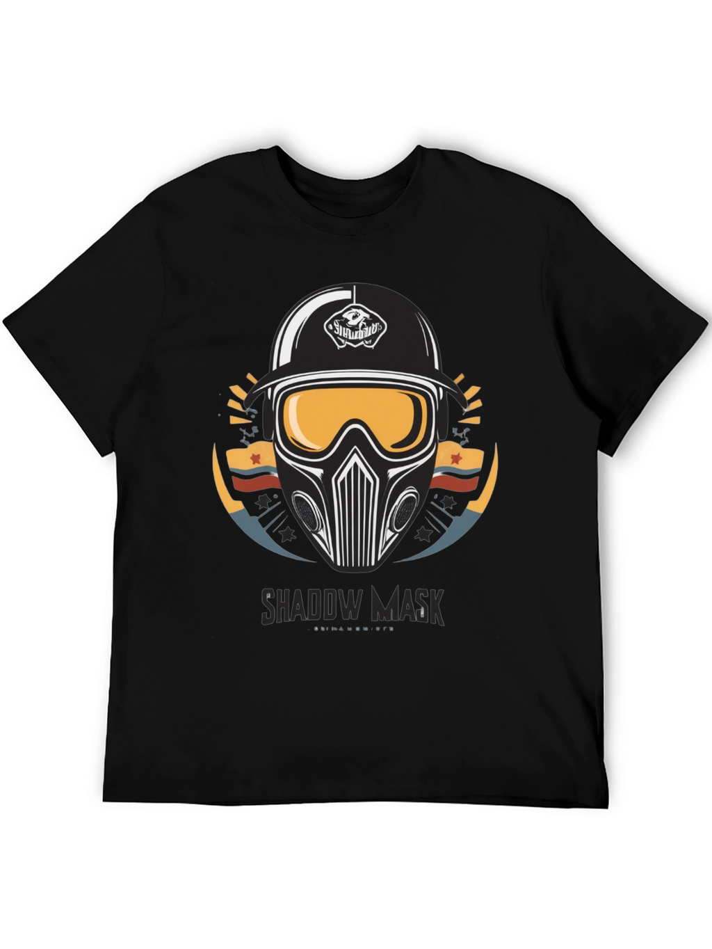 Shadow Mask Graphic T-Shirt - Mens Black Tee