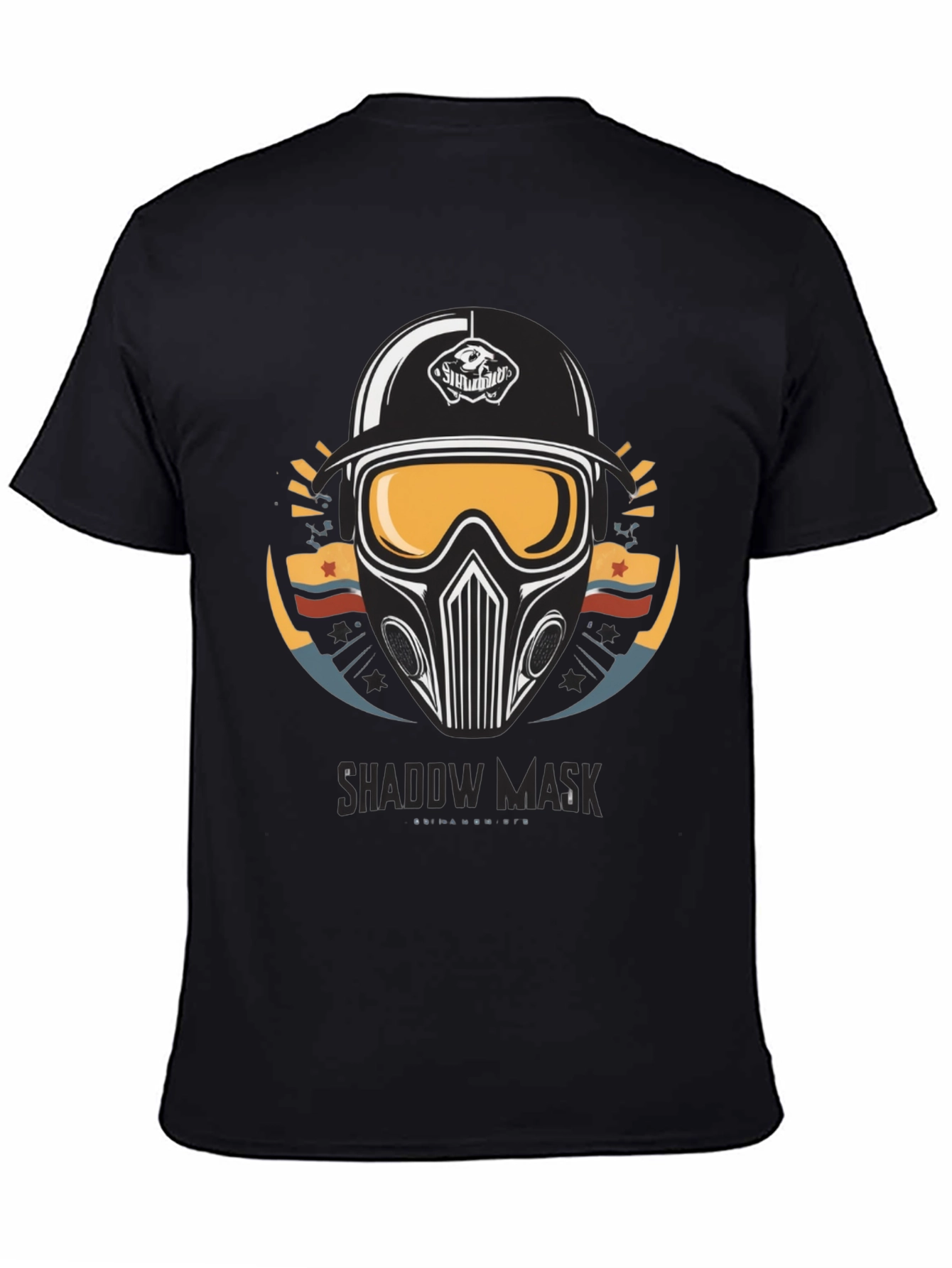 Shadow Mask Graphic T-Shirt - Mens Black Tee