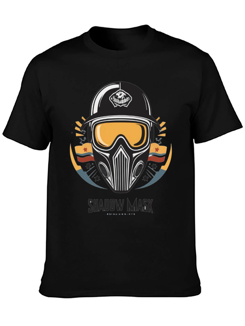 Shadow Mask Graphic T-Shirt - Mens Black Tee