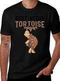 Best Vegan Tortoise Graphic T-Shirt