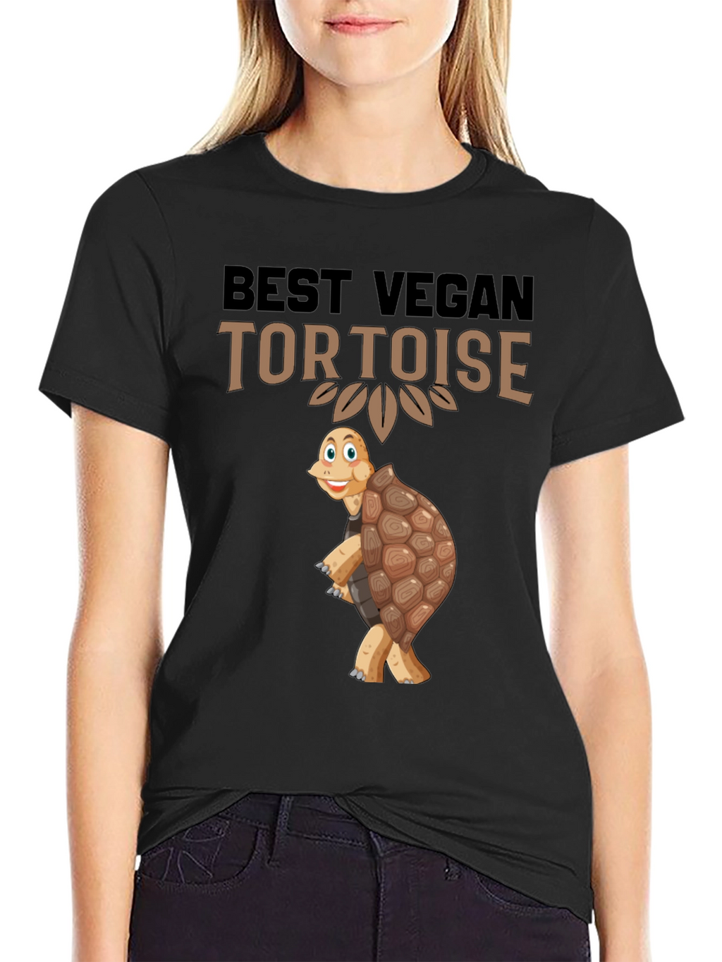 Best Vegan Tortoise Graphic T-Shirt