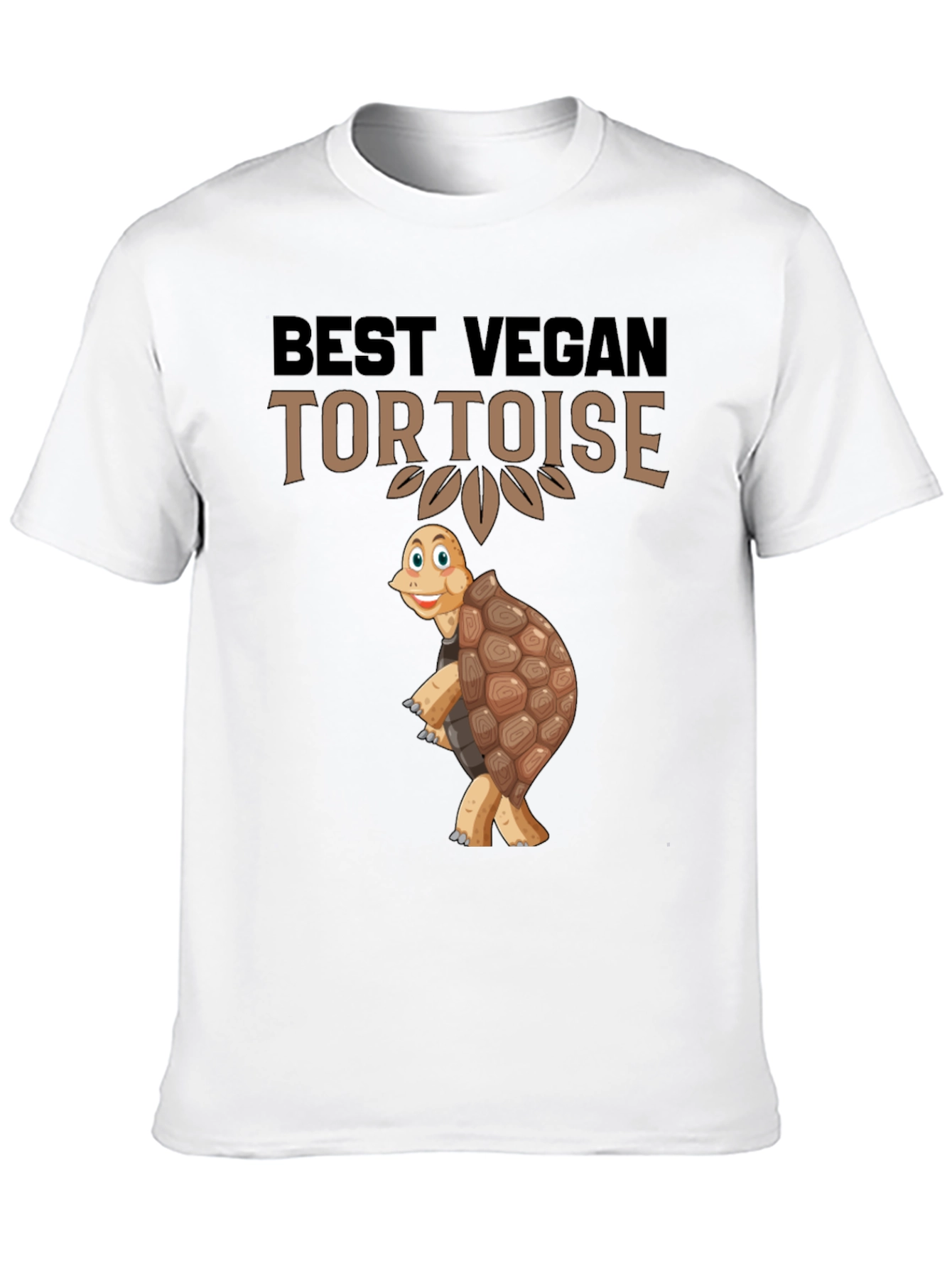 Best Vegan Tortoise Graphic T-Shirt