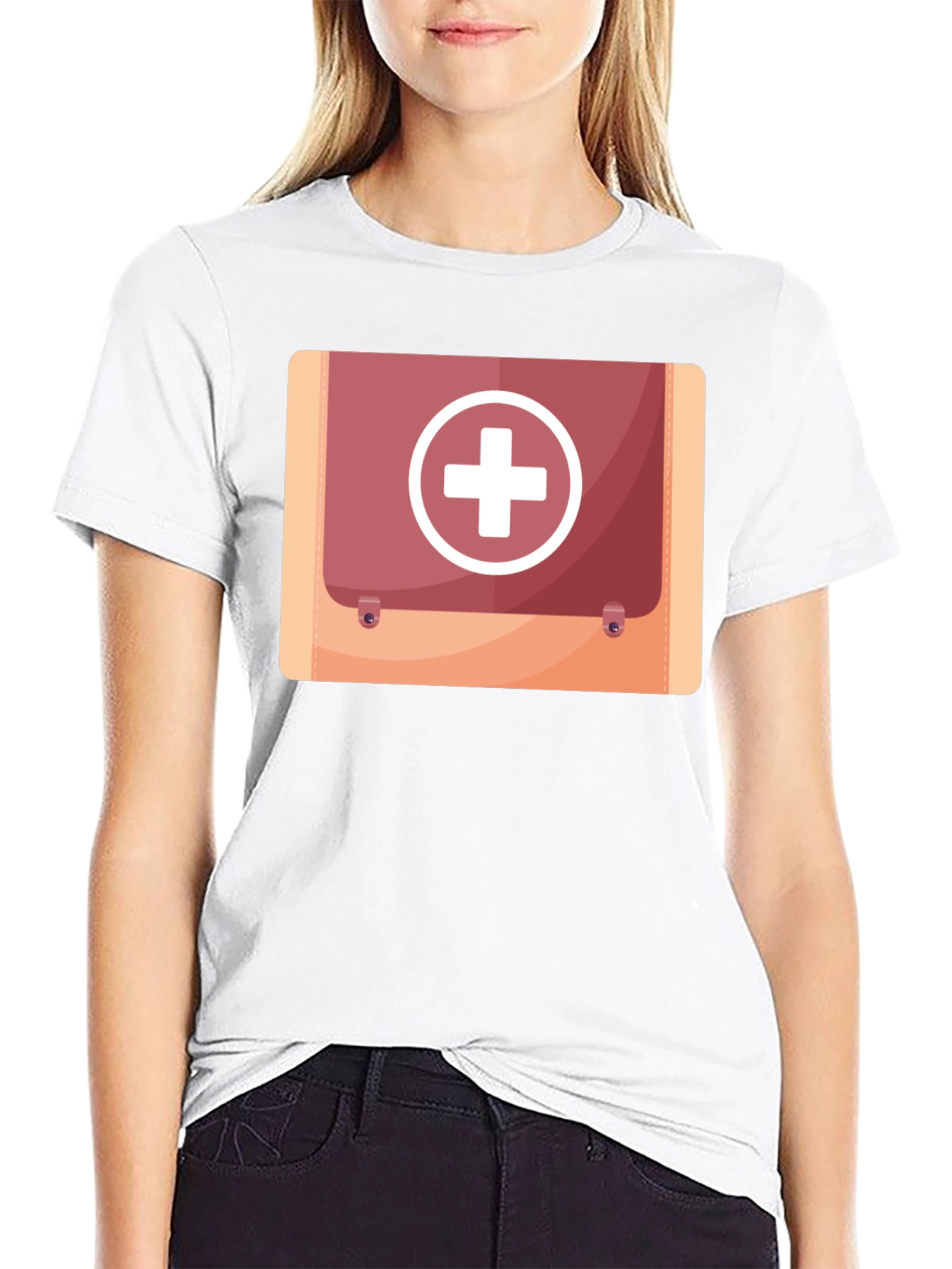 First Aid Kit Graphic Black Tee