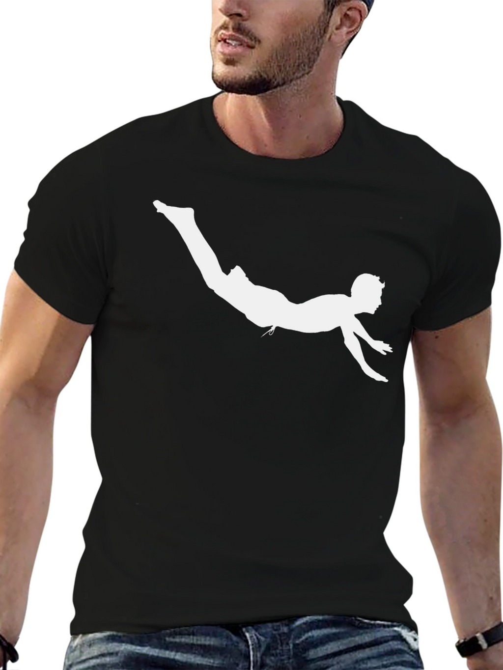 Diver Silhouette Tee - Cool Graphic T-Shirt
