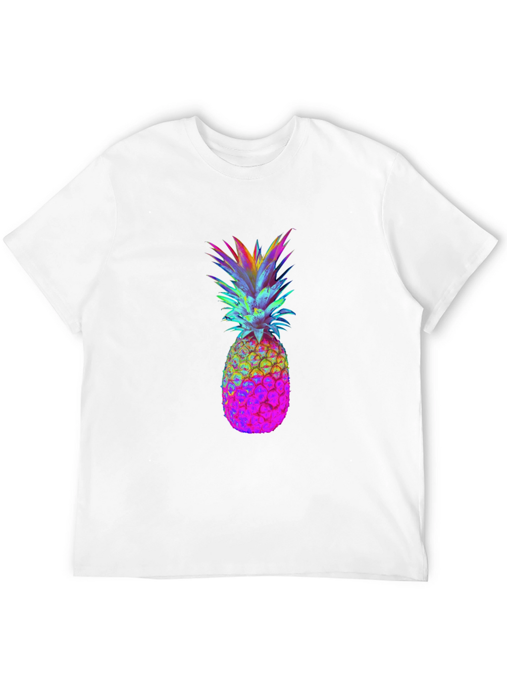 Rainbow Pineapple Graphic Tee - Black