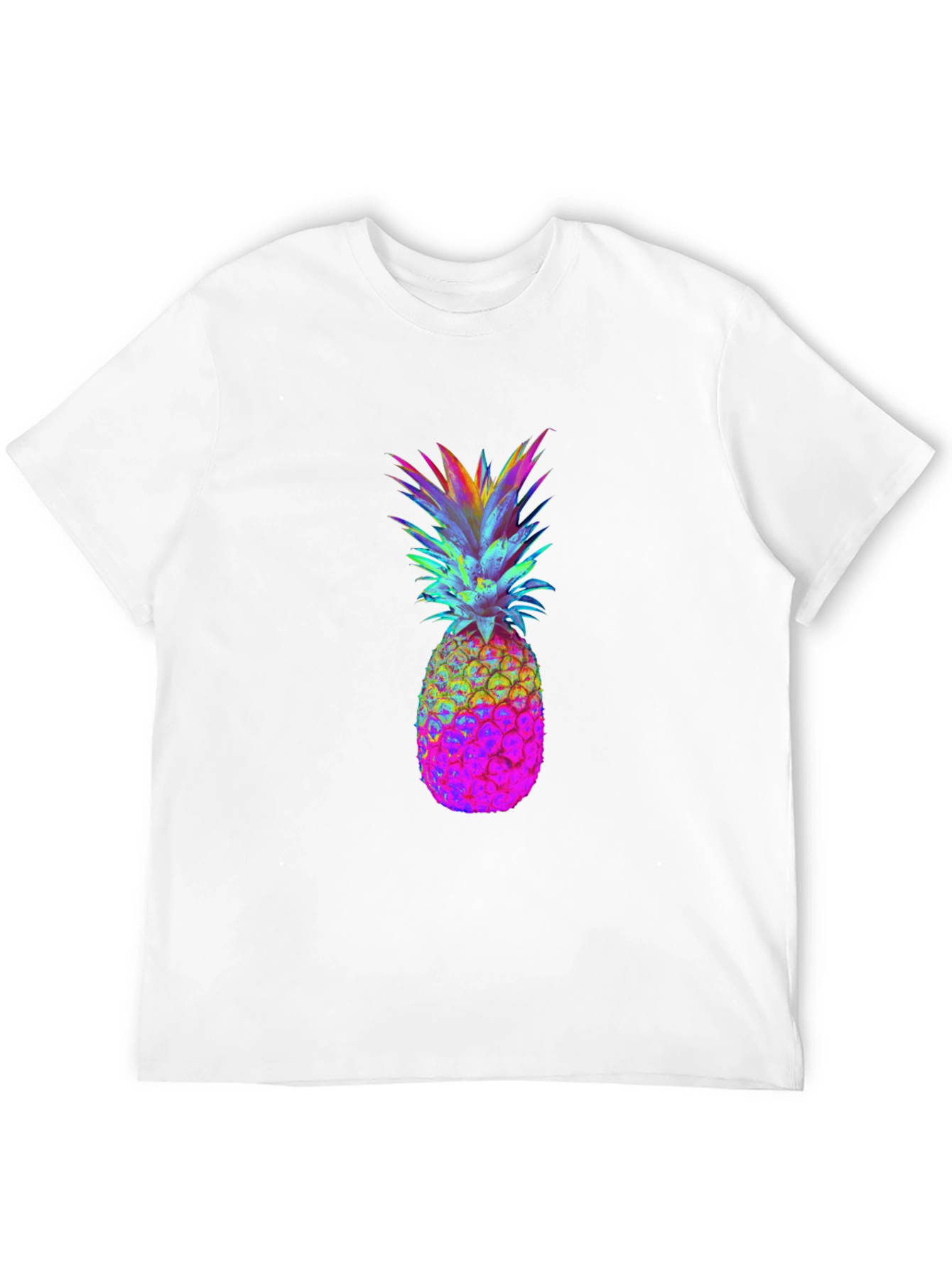 Rainbow Pineapple Graphic Tee - Black
