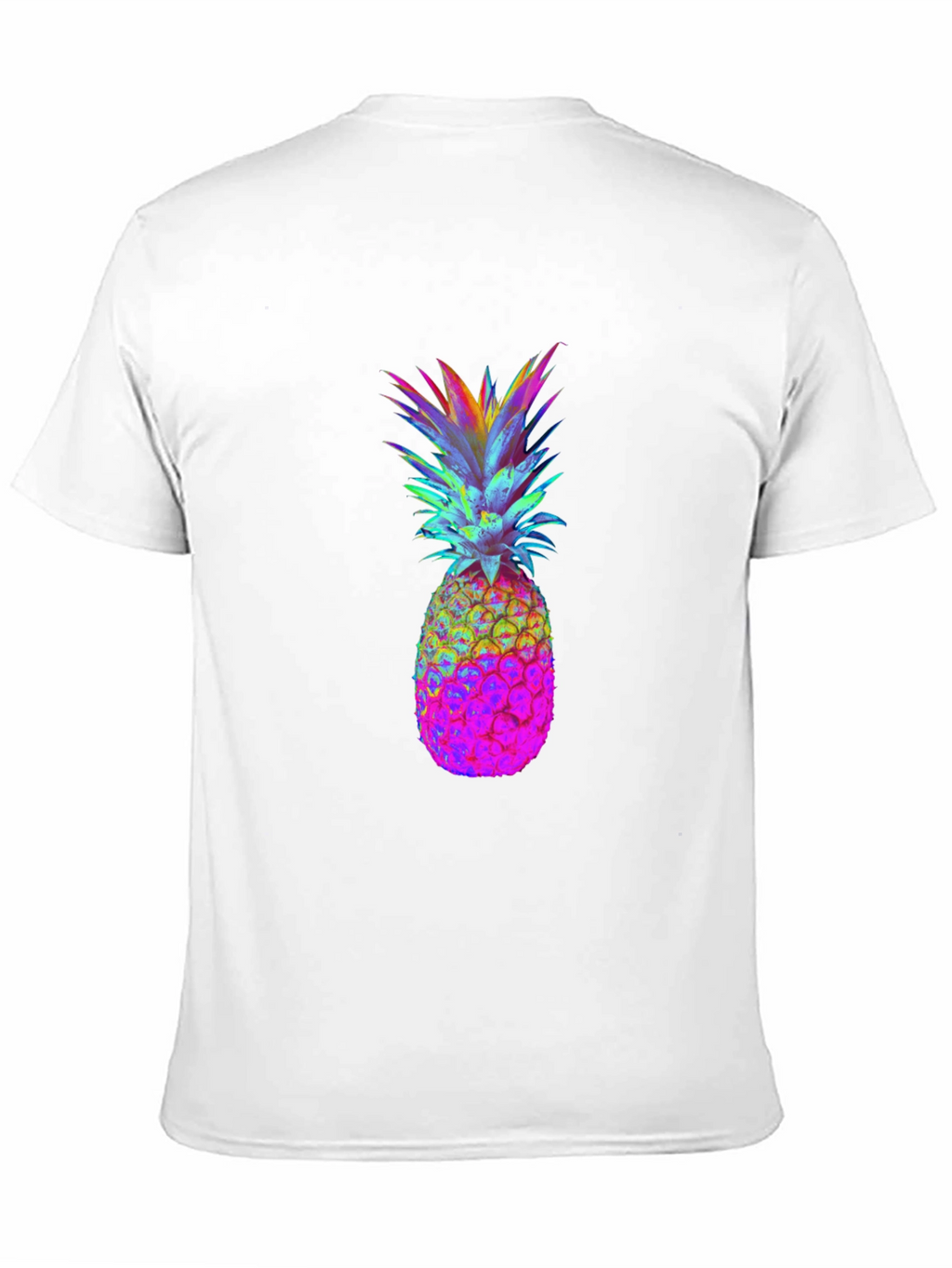 Rainbow Pineapple Graphic Tee - Black