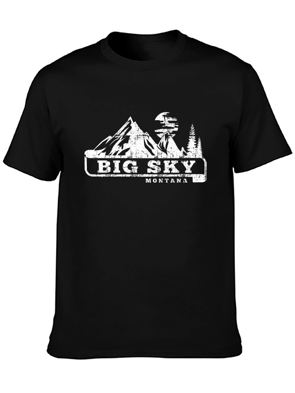 Big Sky Montana Graphic Tee - Mountain Design