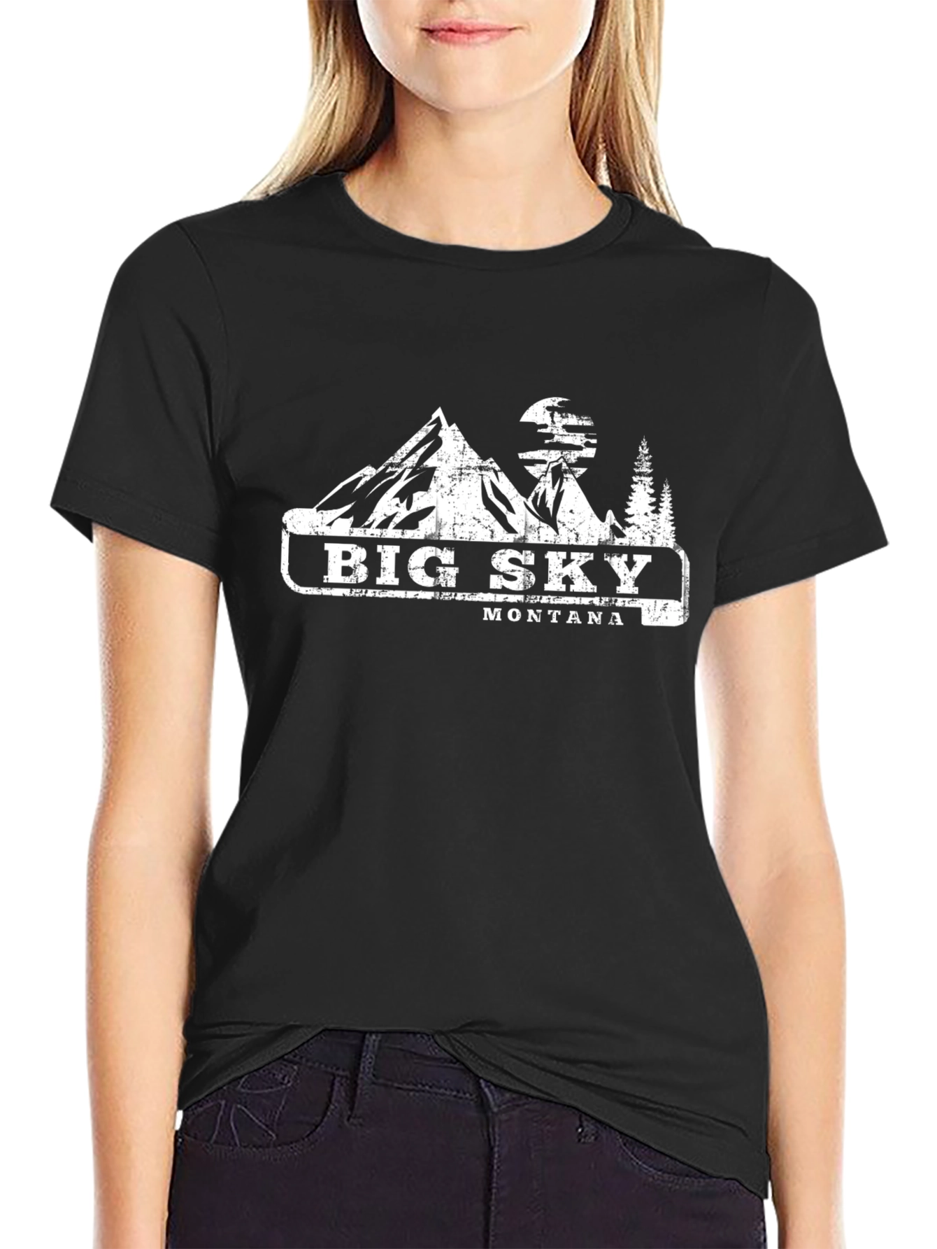 Big Sky Montana Graphic Tee - Mountain Design