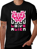 Love Alien Retro Graphic T-Shirt