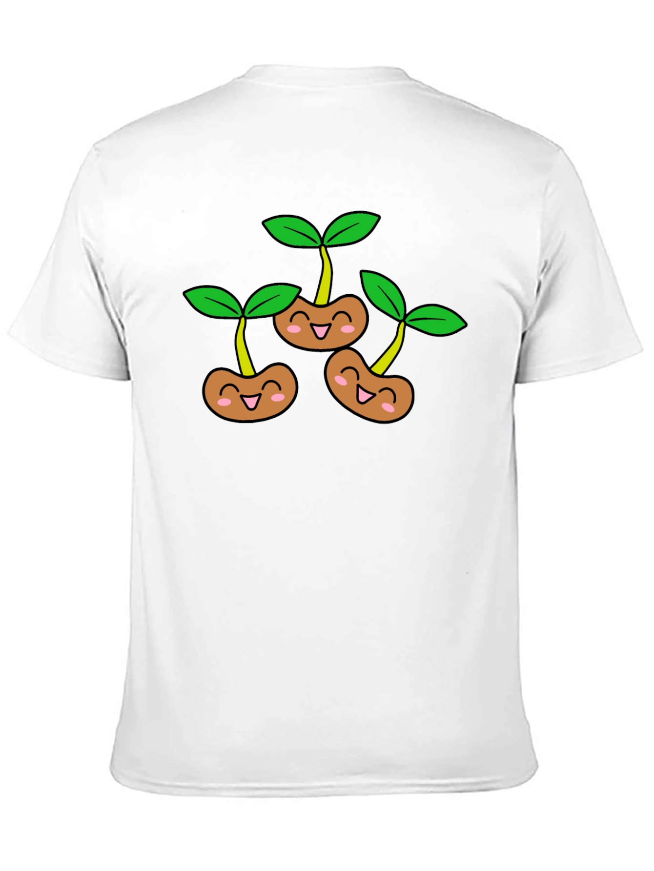 Cute Sprout Graphic T-Shirt - Black