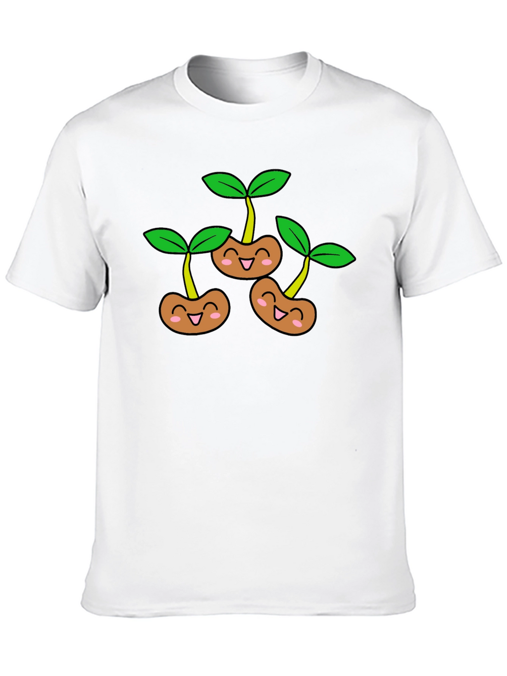 Cute Sprout Graphic T-Shirt - Black
