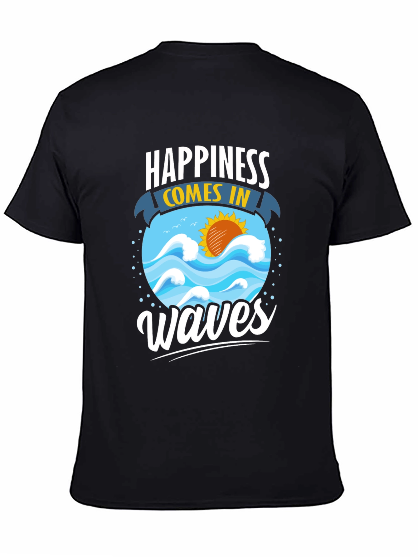 Happiness Comes in Waves Graphic Tee