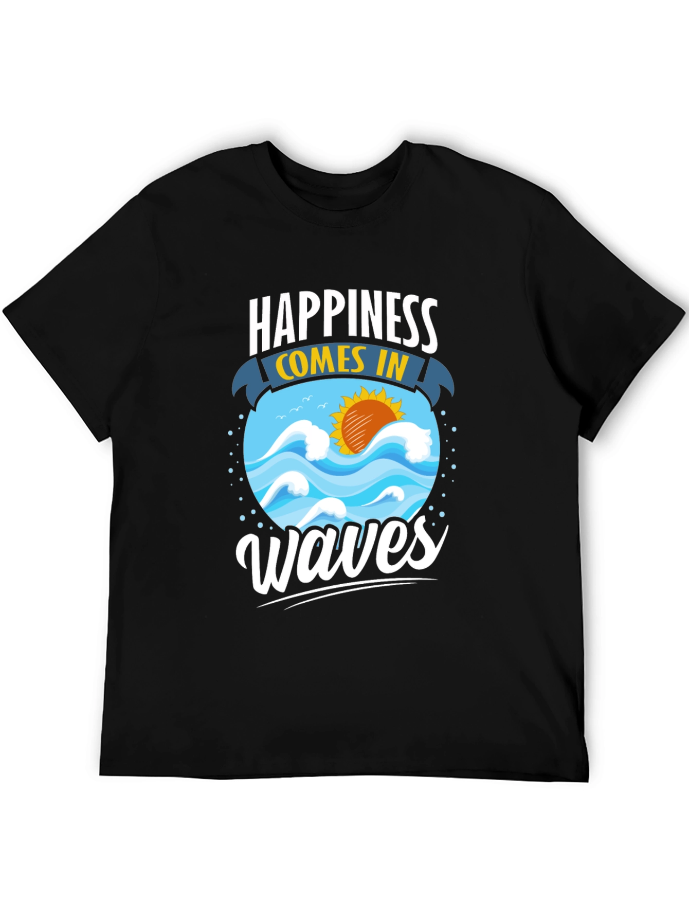 Happiness Comes in Waves Graphic Tee
