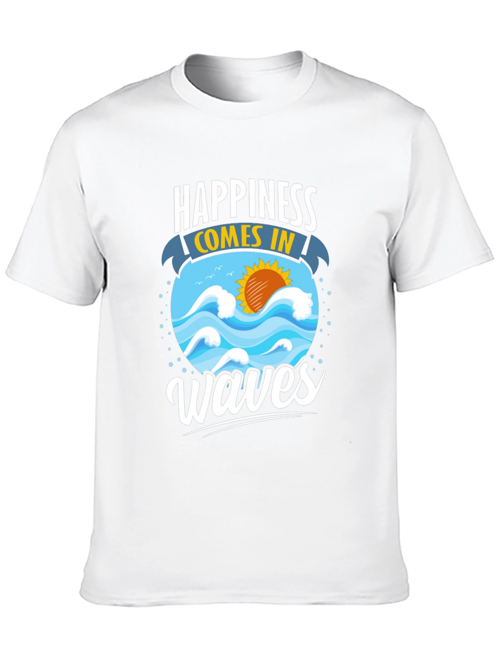 Happiness Comes in Waves Graphic Tee
