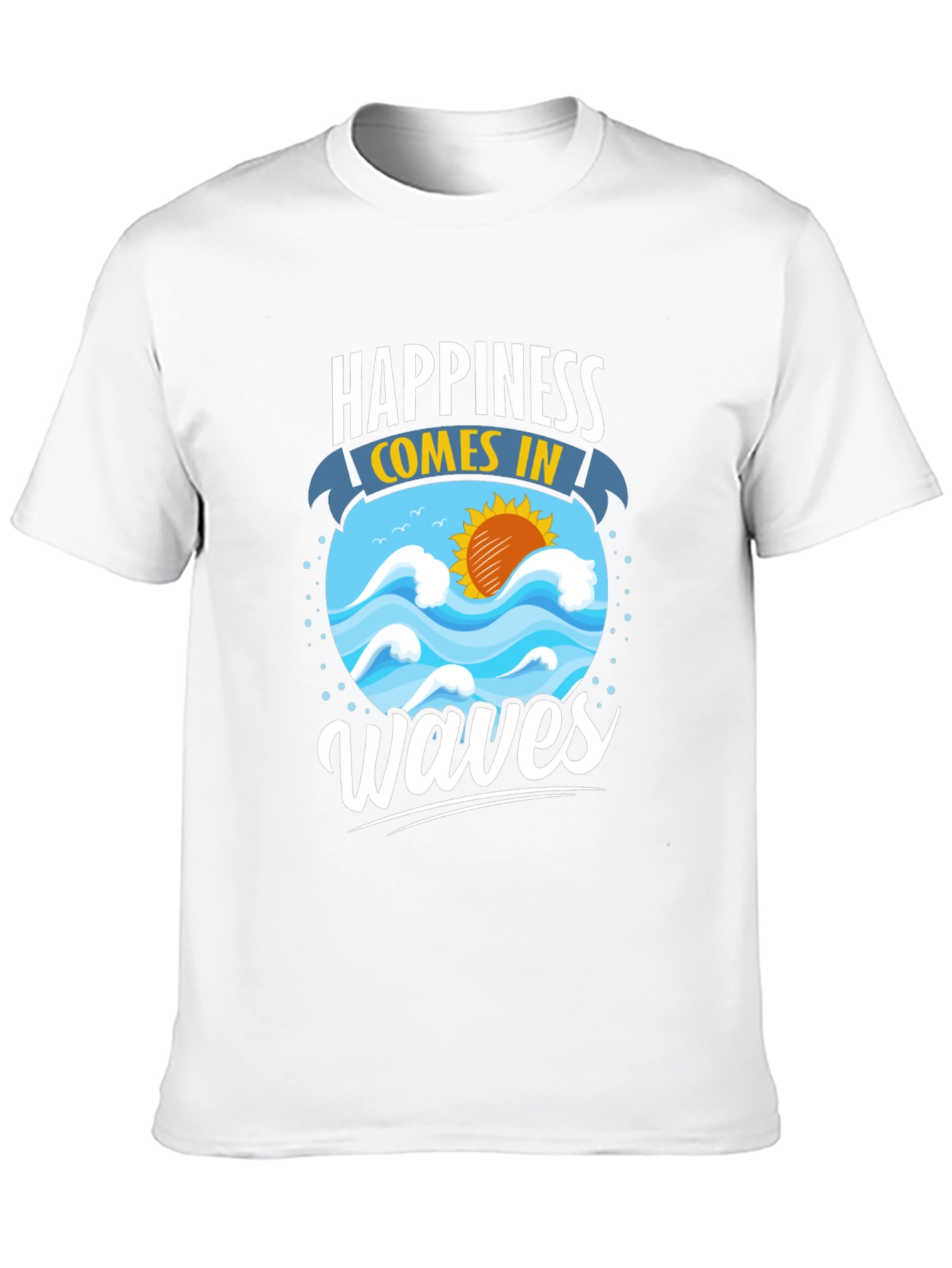 Happiness Comes in Waves Graphic Tee