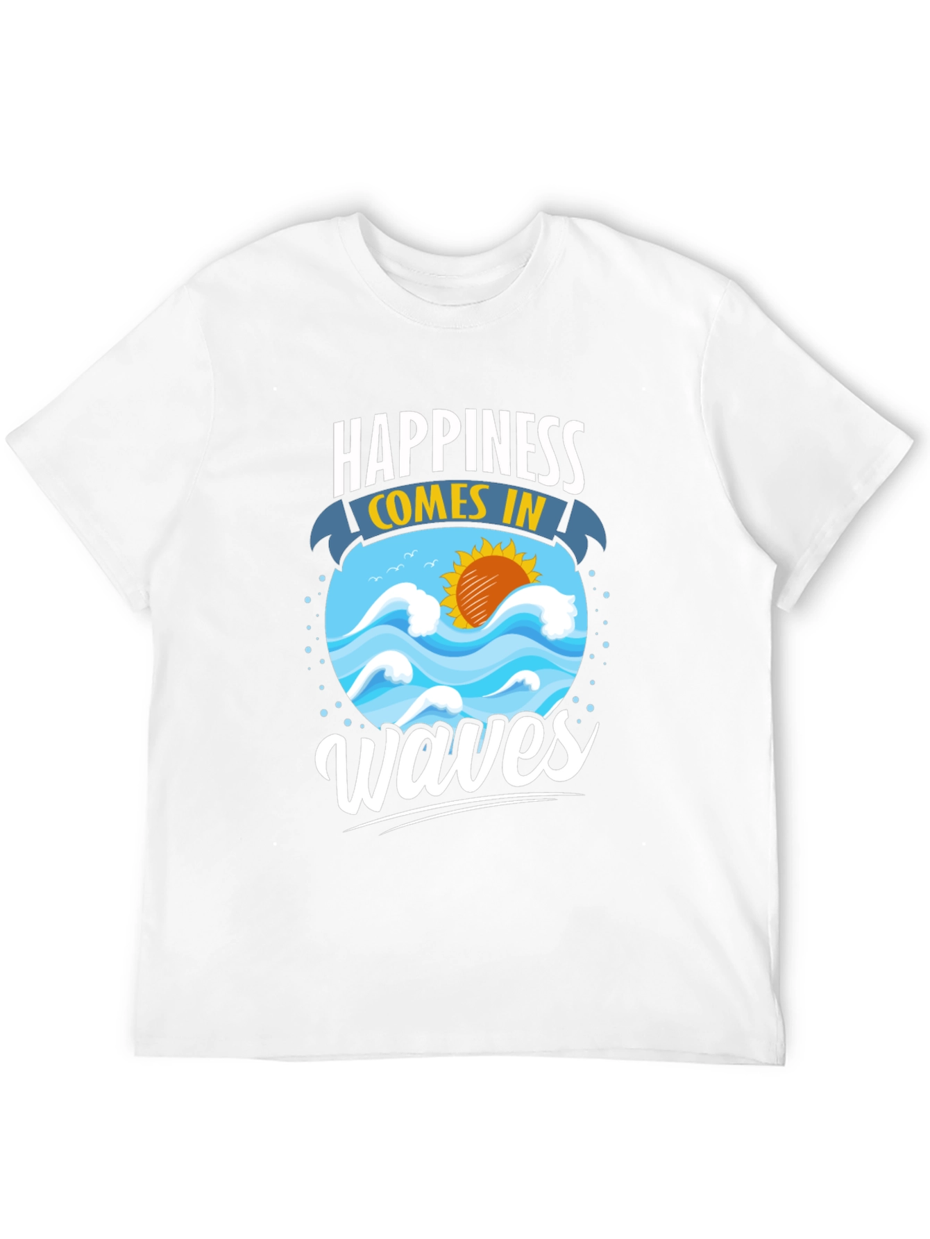 Happiness Comes in Waves Graphic Tee