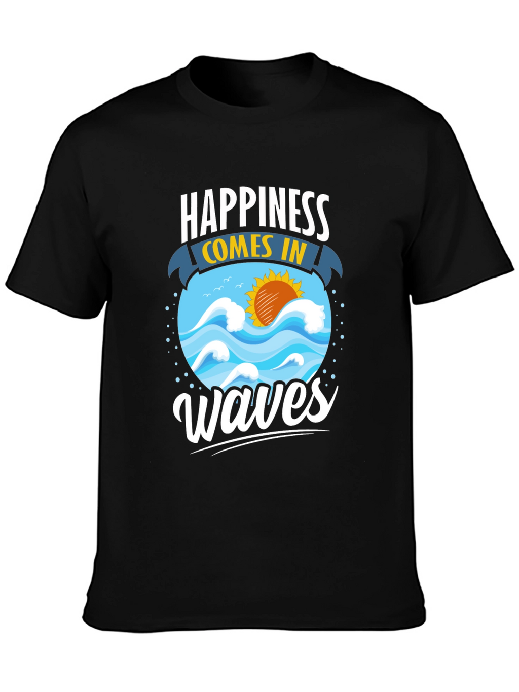 Happiness Comes in Waves Graphic Tee