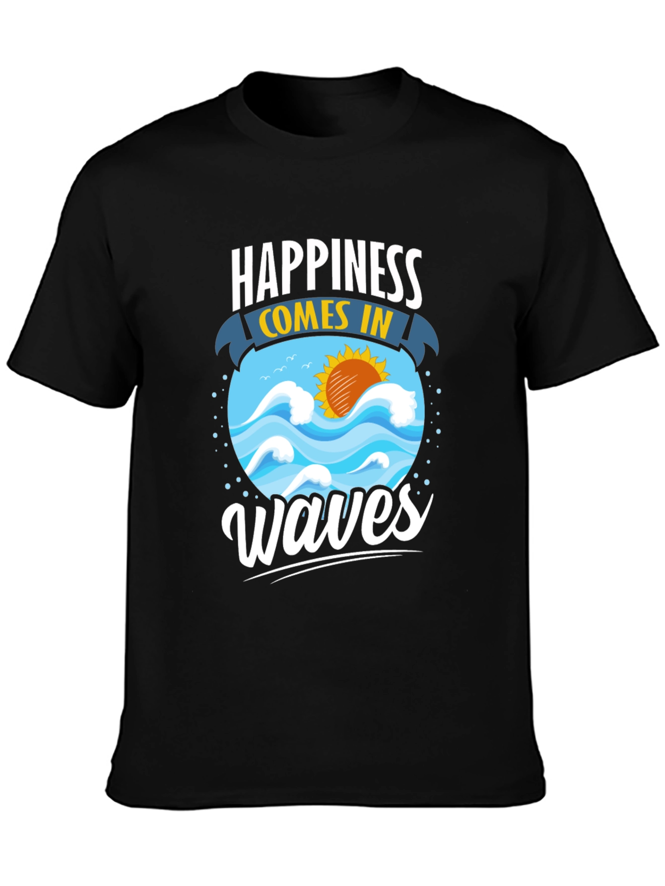 Happiness Comes in Waves Graphic Tee
