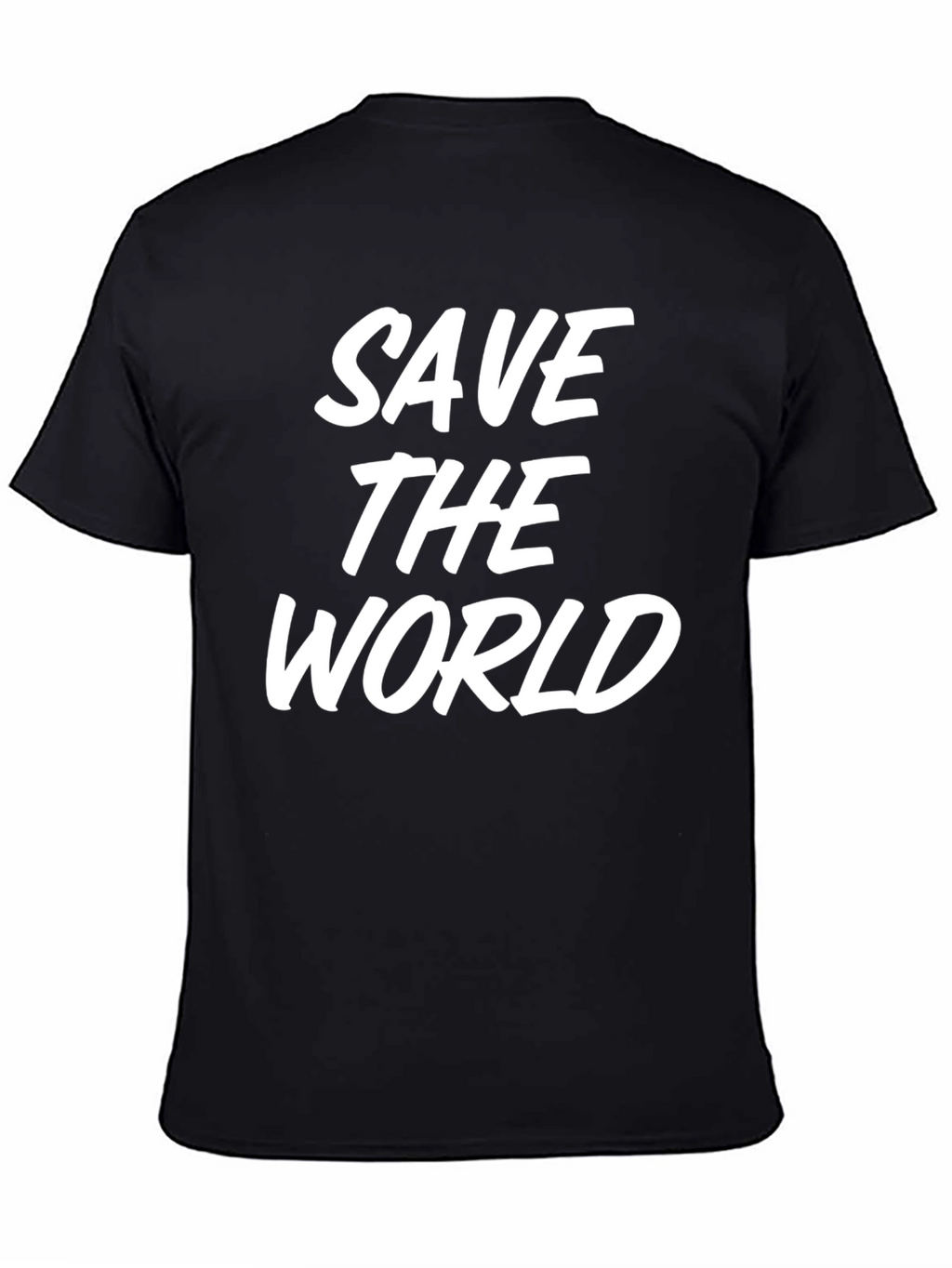 Save the World Graphic Tee - Black