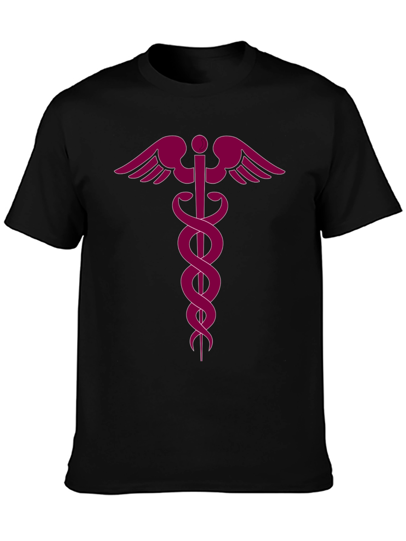 Medical Caduceus Black T-Shirt