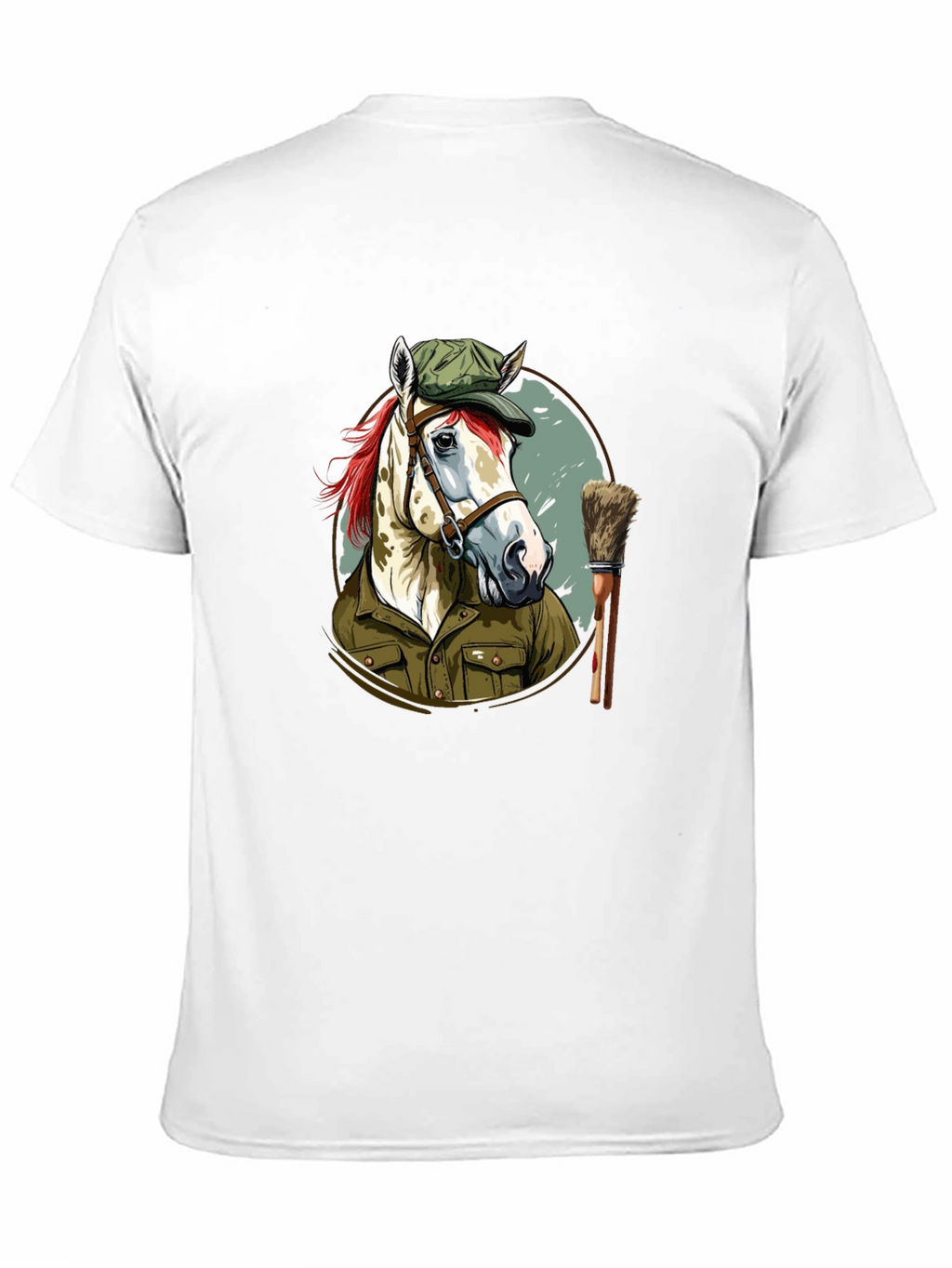 Horse Painter T-Shirt Novelty Animal Tee