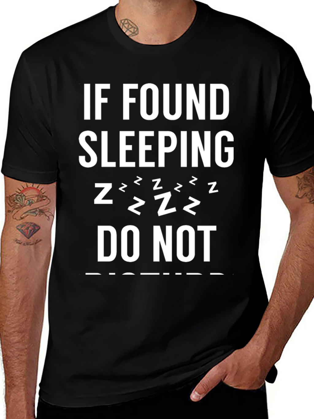 Funny Sleeping T-Shirt - Do Not Disturb!